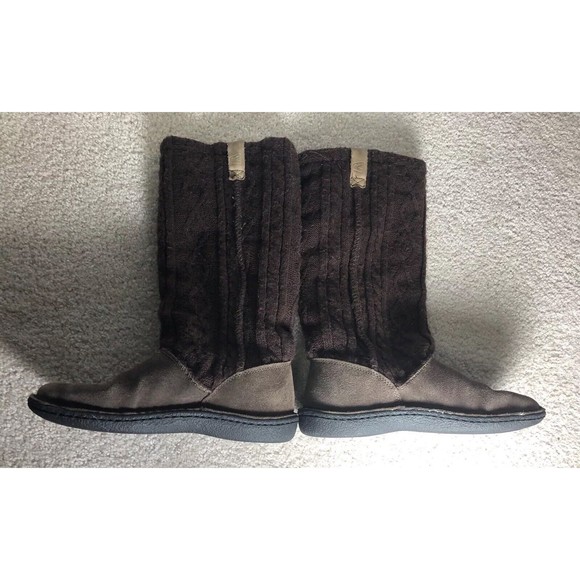 Keen Auburn Boot Suede Leather  Sweater Slip On Tall Boot Size 6.5. Brown EU 37 - Picture 7 of 9
